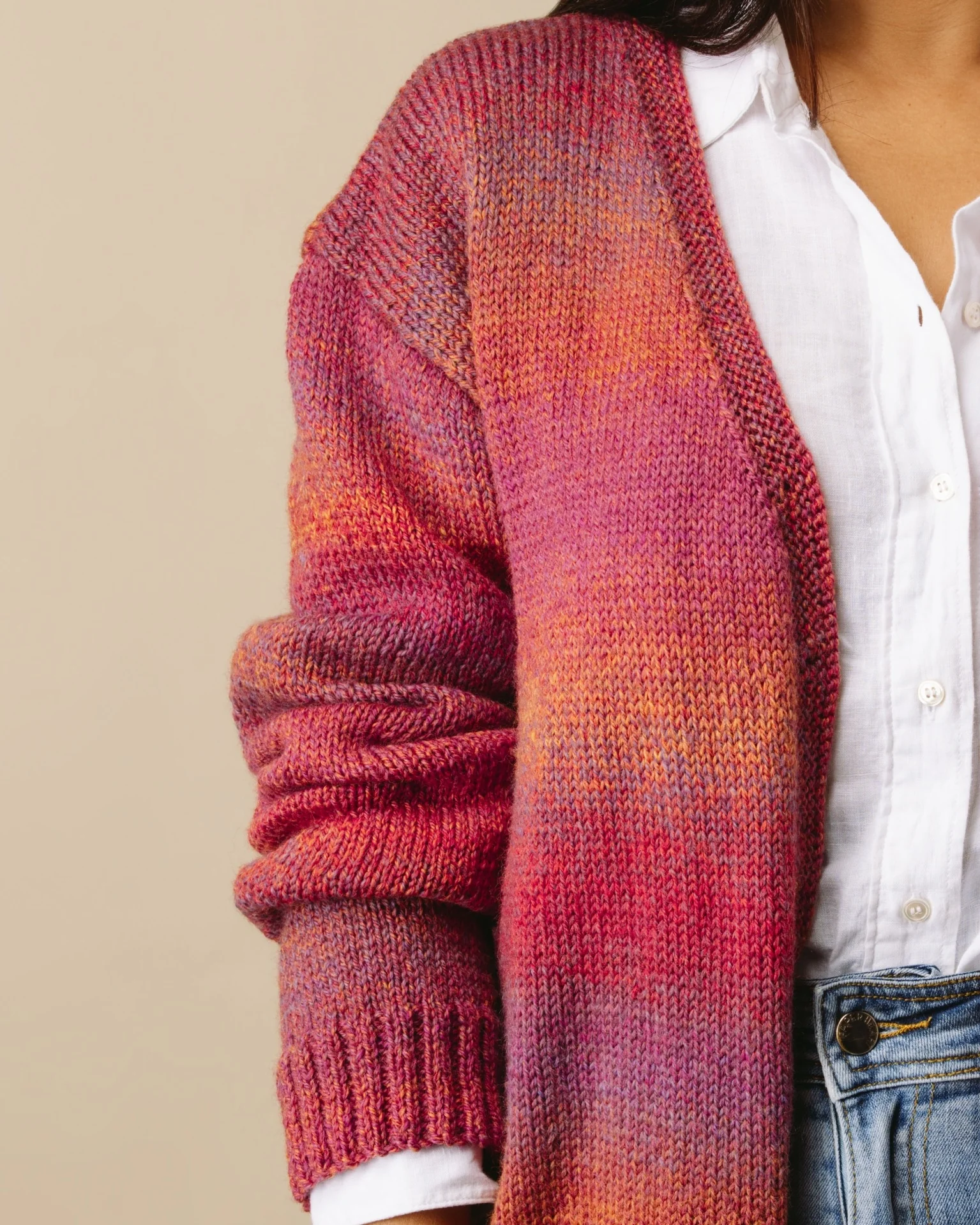 Longline V-Neck Cardigan - Knitting Pattern | PT 8552 - Image 3