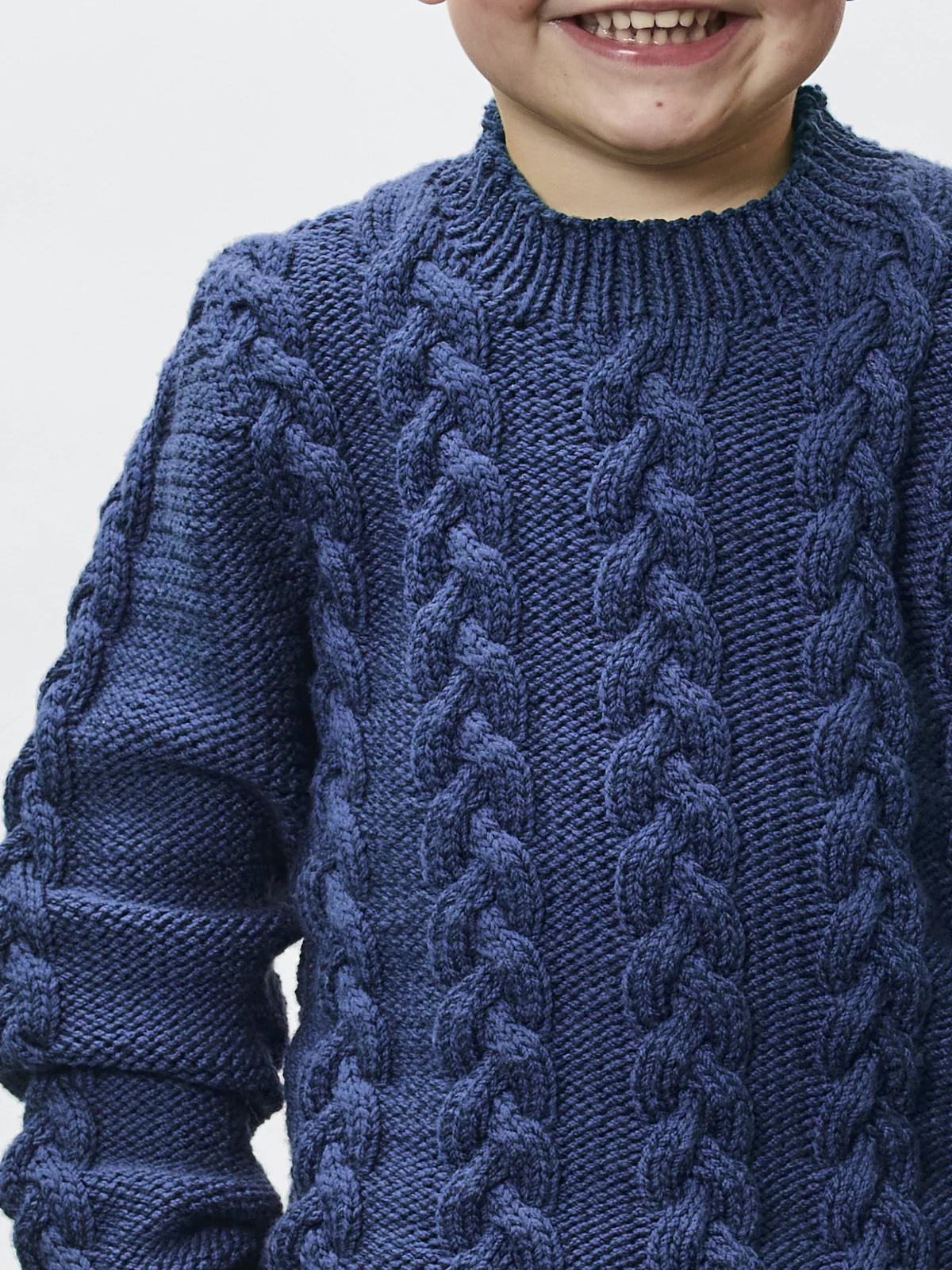 PT 8663 Kids Cable Jumper - Knitting Pattern - Image 3