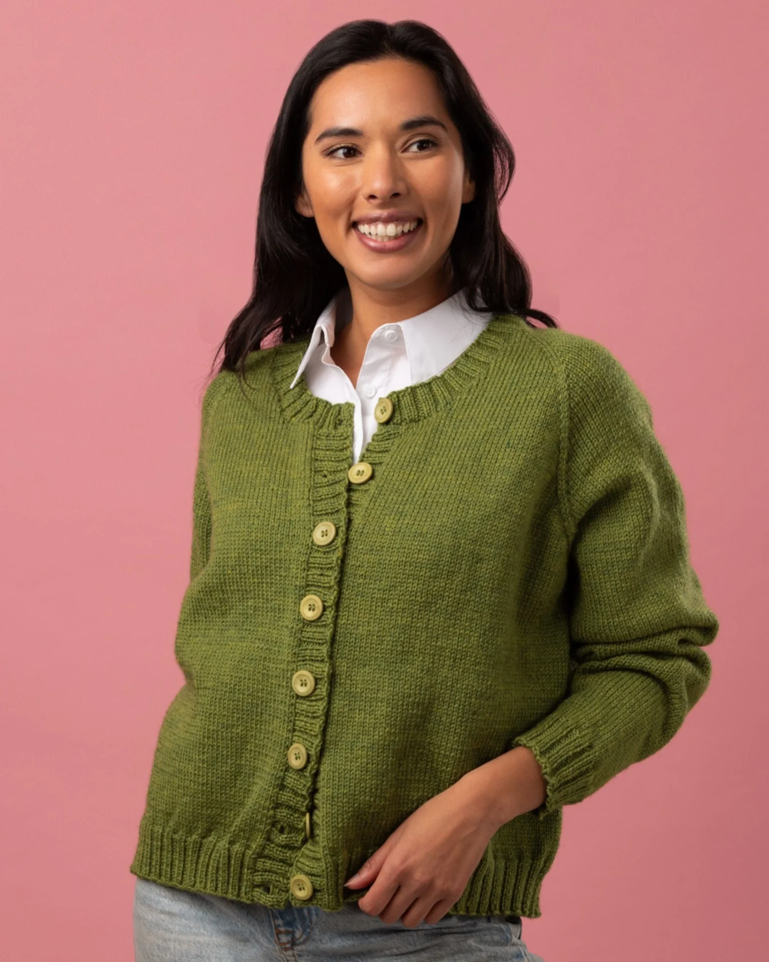 The Beatrice Raglan Top-Down Cardigan | PT 8718 - Image 3