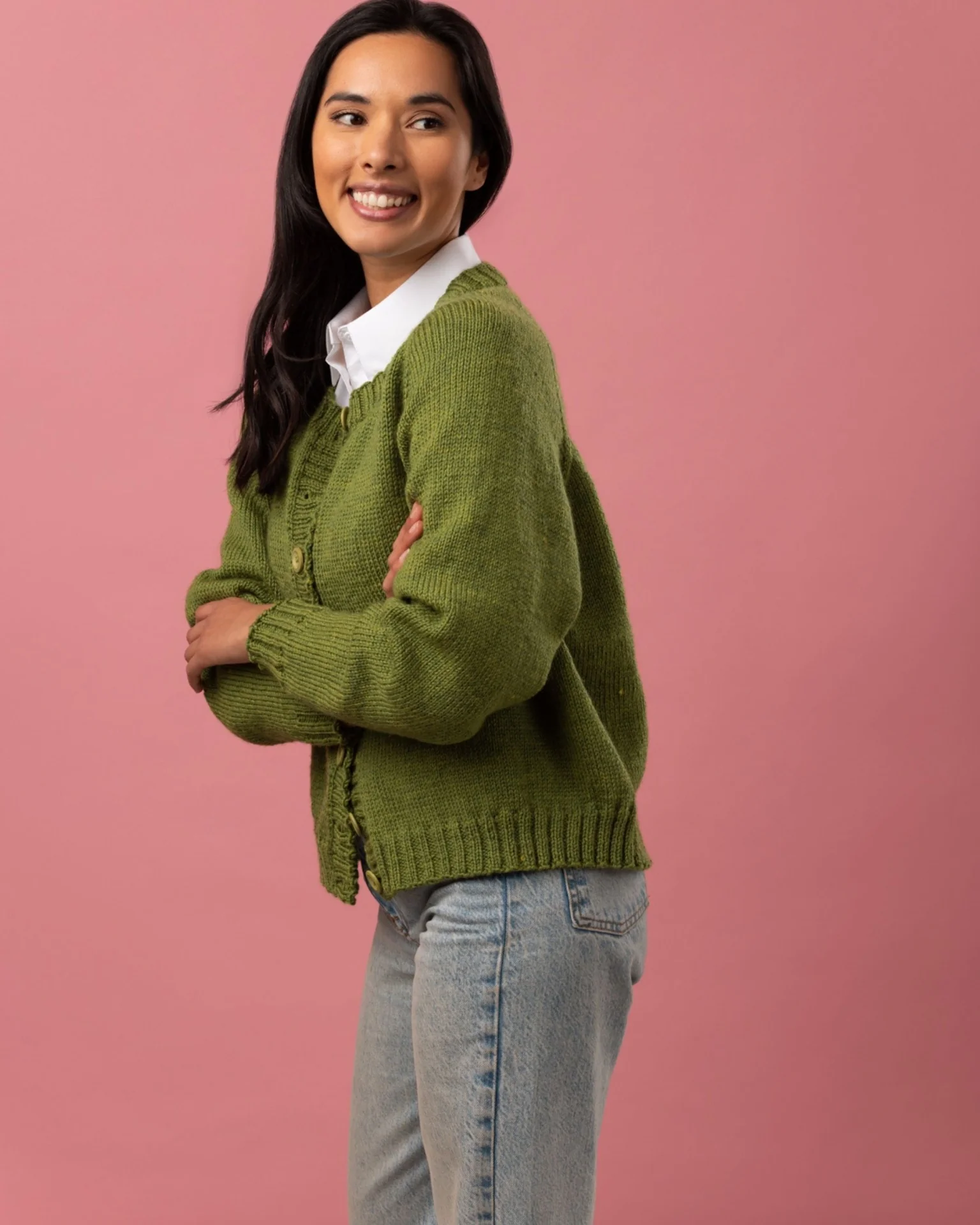 The Beatrice Raglan Top-Down Cardigan | PT 8718 - Image 4