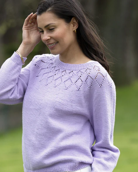 The Demi Diamond Top - Women's Knitting Pattern | PT 8721 - Image 3