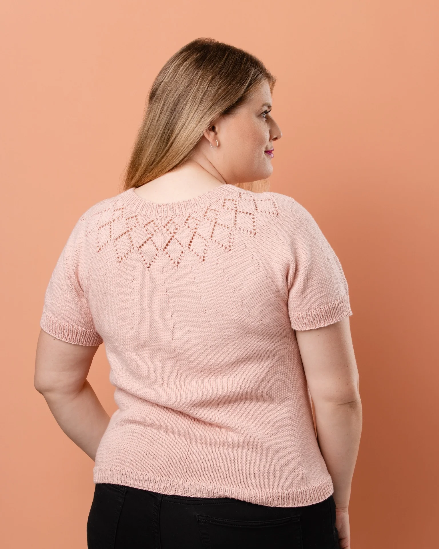 The Demi Diamond Top - Women's Knitting Pattern | PT 8721 - Image 5