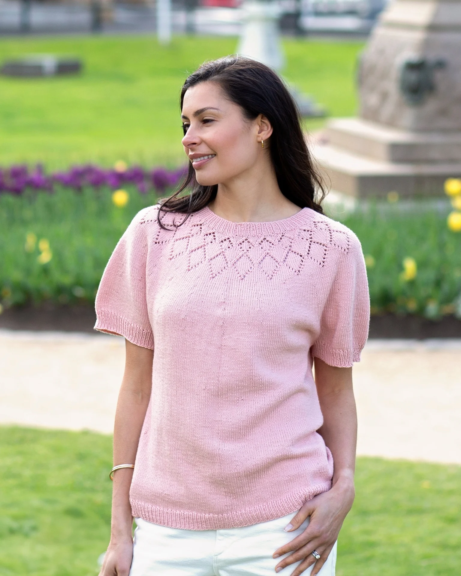 The Demi Diamond Top - Women's Knitting Pattern | PT 8721 - Image 6