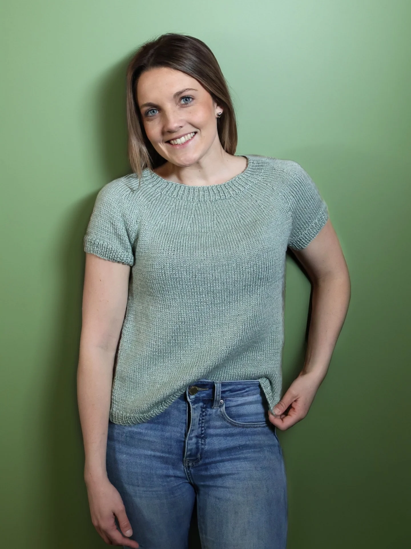The Caroline Tee - Adult Knitting Pattern | PT 8678 - Image 3