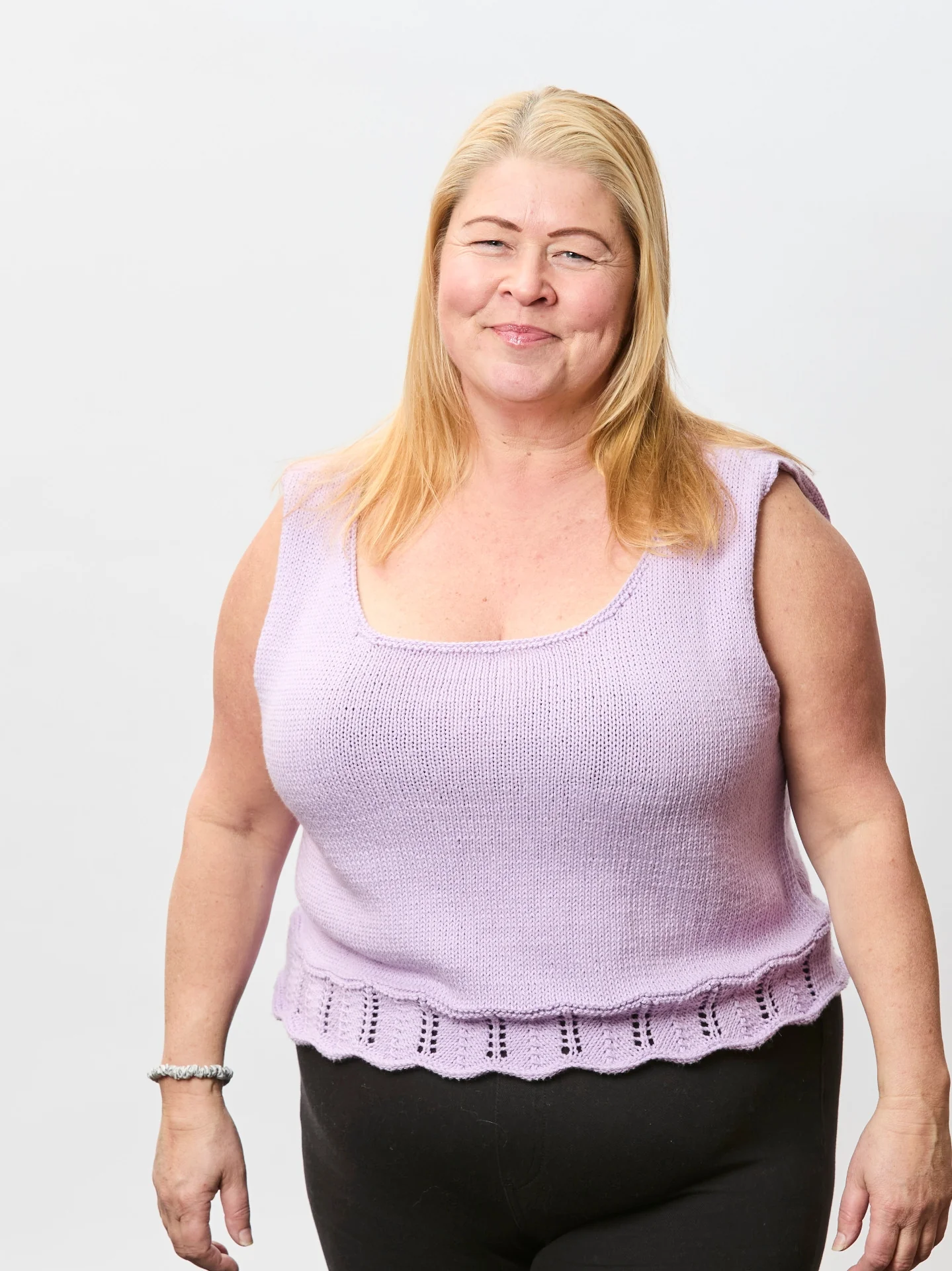 The Cate Tank - Adult Knitting Pattern | PT 8677 - Image 4