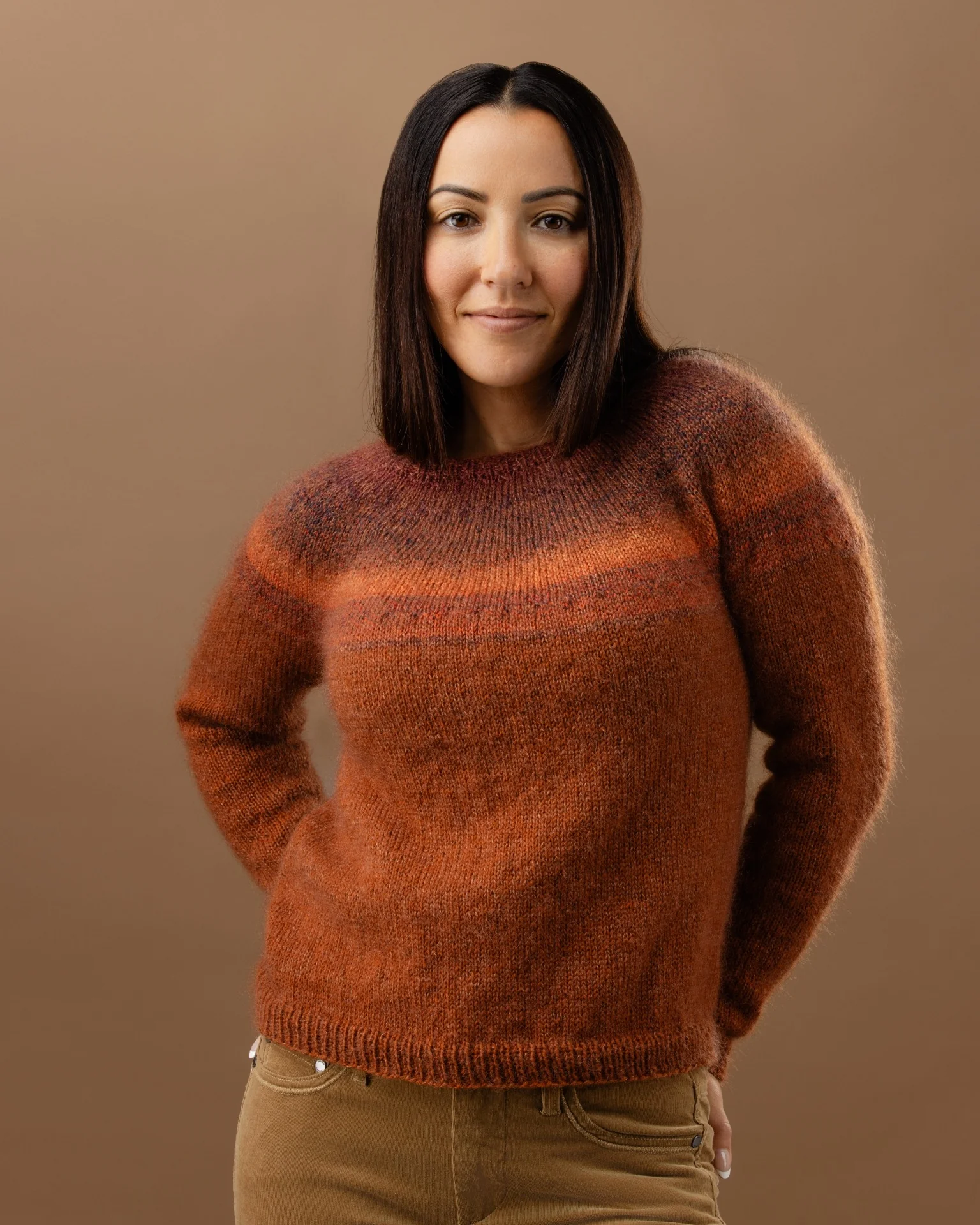 The Isabella Top-Down Yoke Jumper - Womens Knitting Pattern | PT 8706 - Image 6