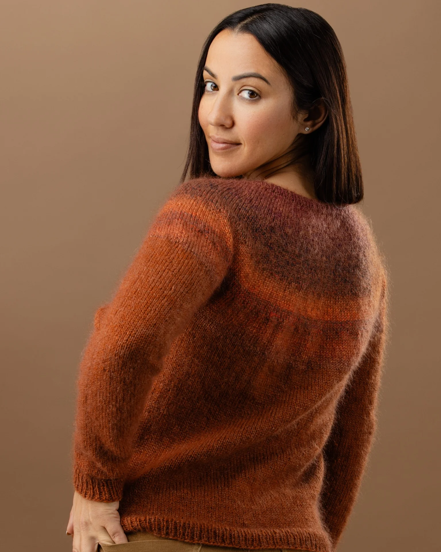 The Isabella Top-Down Yoke Jumper - Womens Knitting Pattern | PT 8706 - Image 7