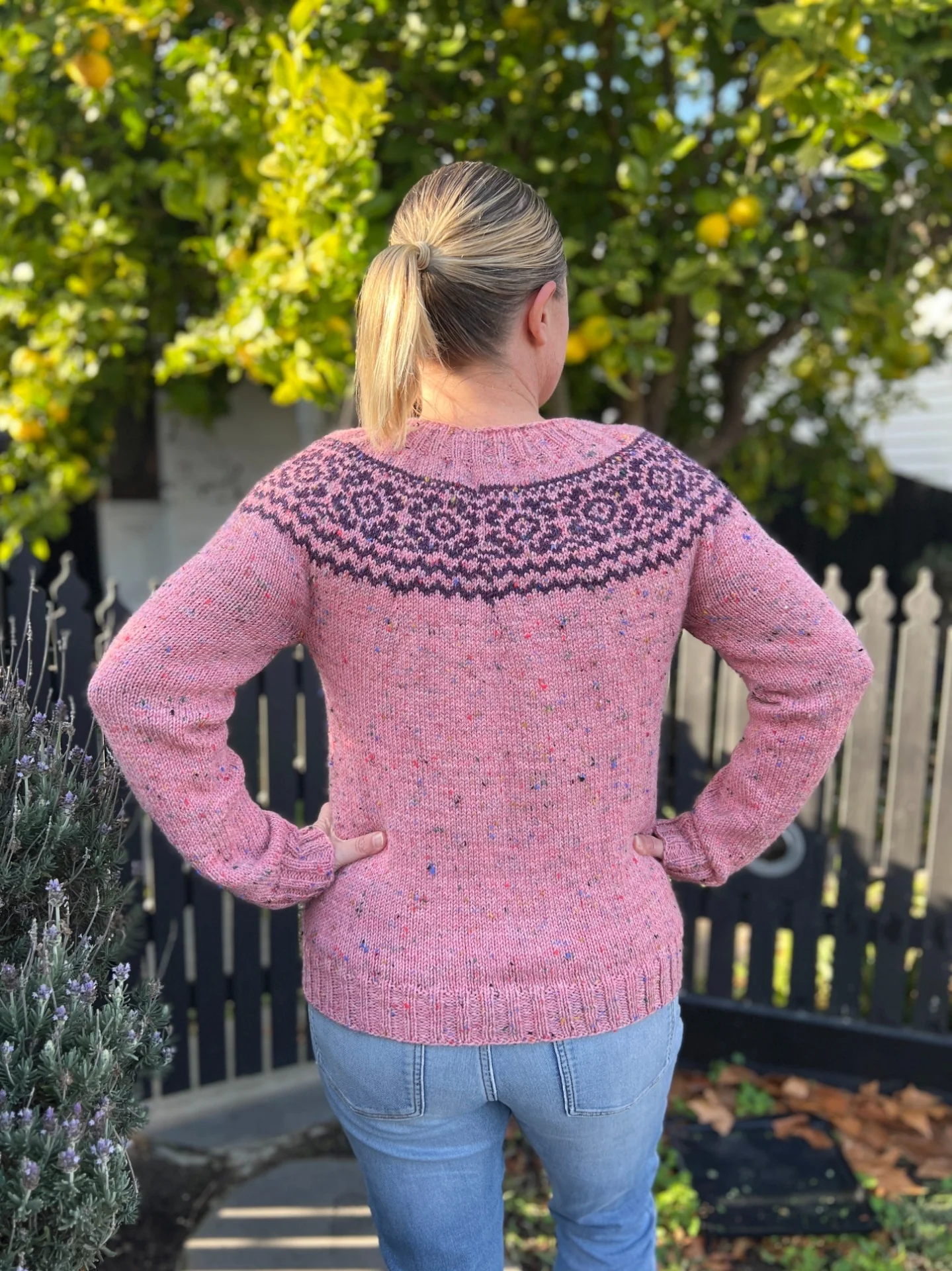 The Ria Colourwork Yoke Jumper - Women's Knitting Pattern | PT 8708 - Image 4