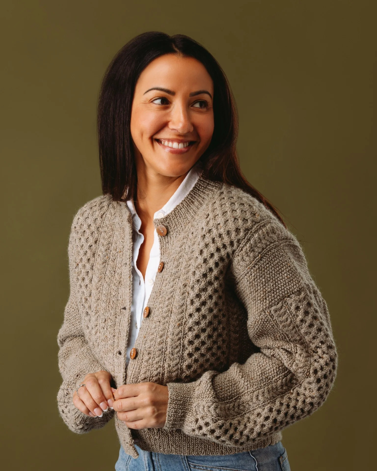 The Rose Cabled Cardigan - Womens Knitting Pattern | PT 8709 - Image 3
