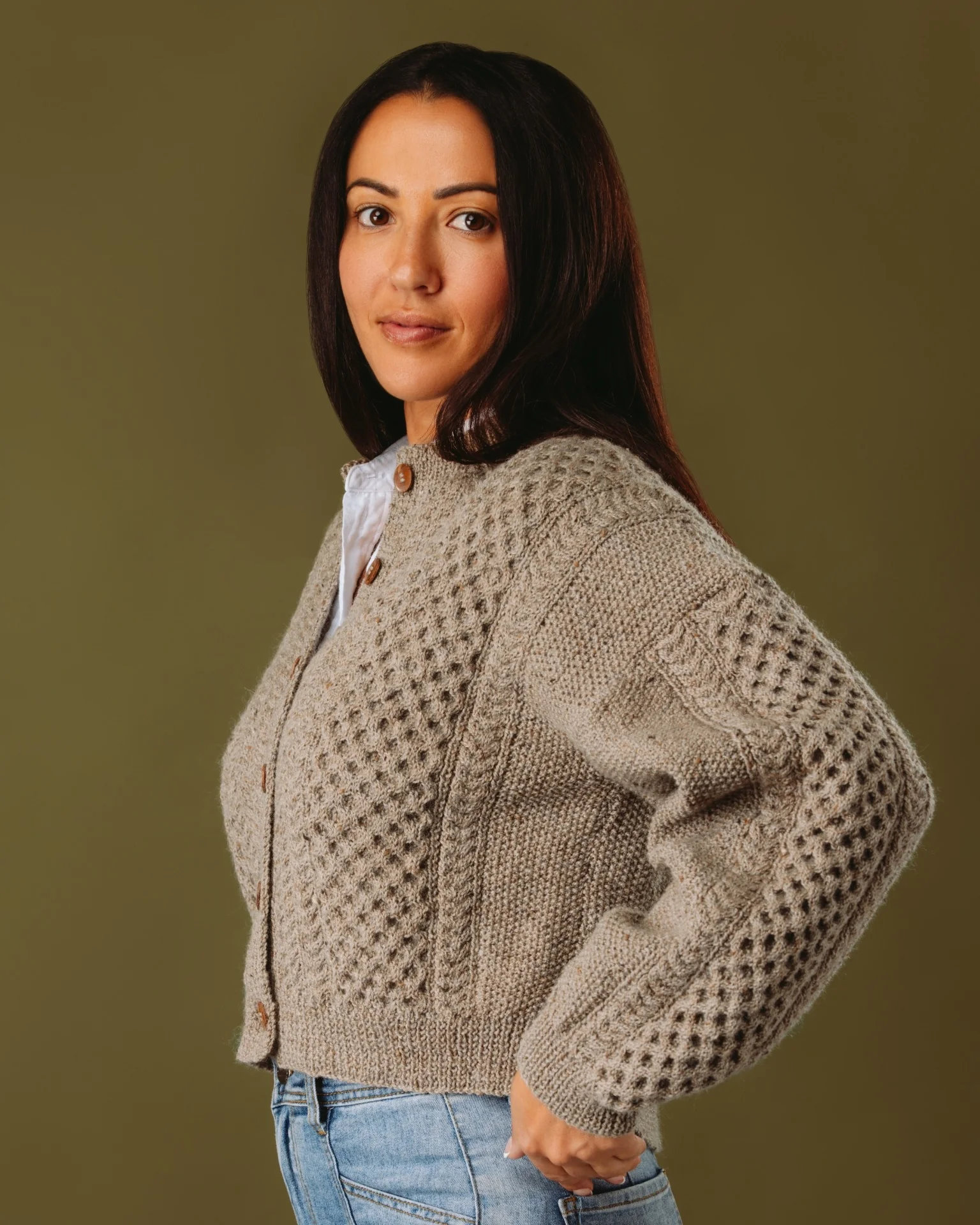 The Rose Cabled Cardigan - Womens Knitting Pattern | PT 8709 - Image 5
