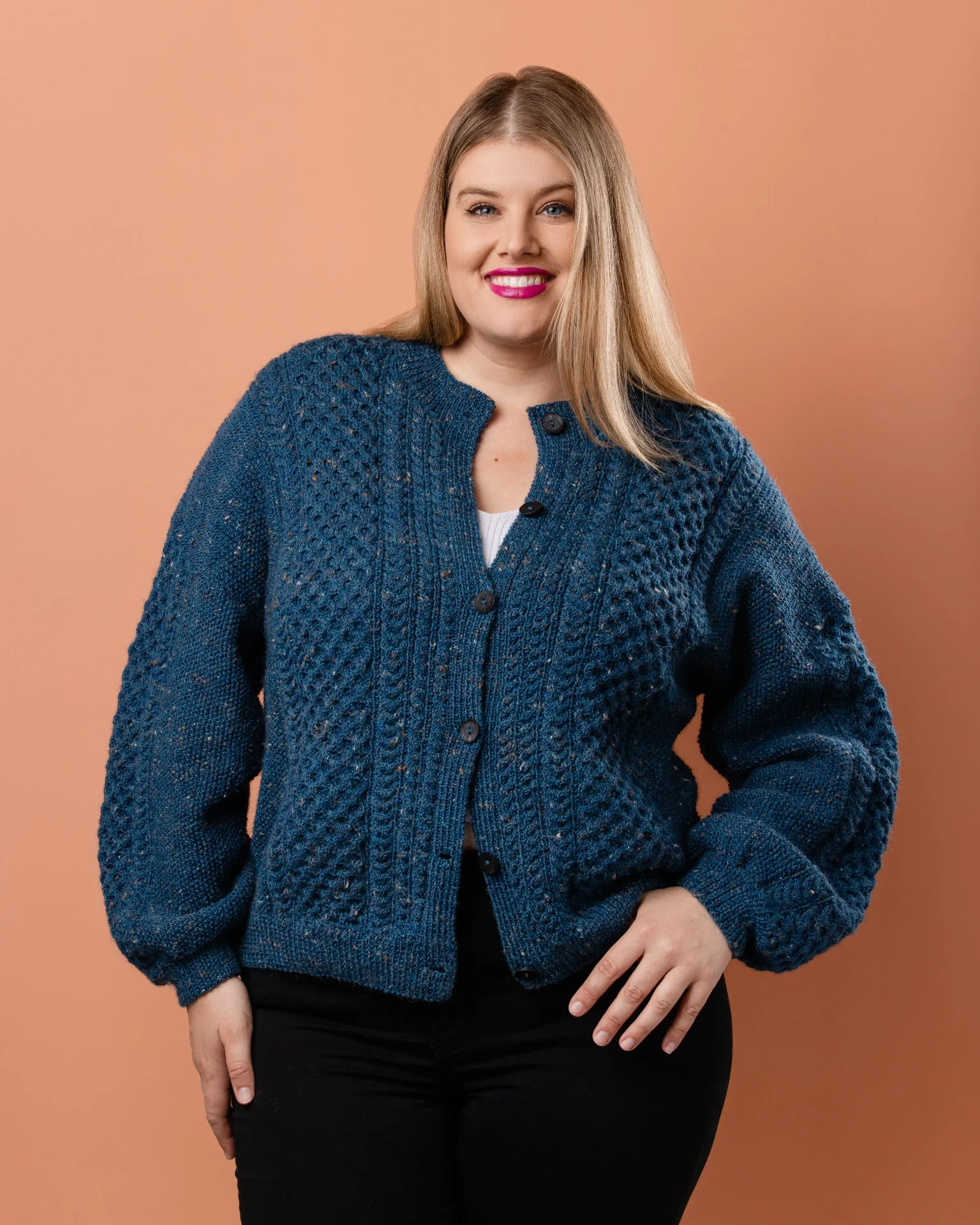 The Rose Cabled Cardigan - Womens Knitting Pattern | PT 8709 - Image 9