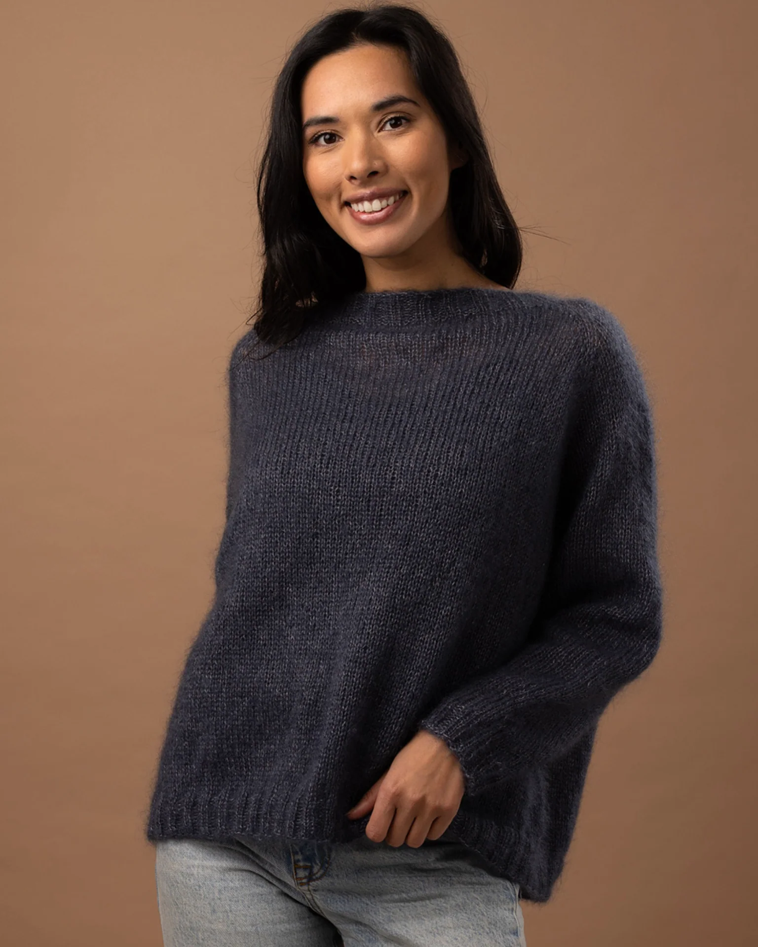 The Sofia Top-Down Raglan Jumper - Womens Knitting Pattern | PT 8707 - Image 4