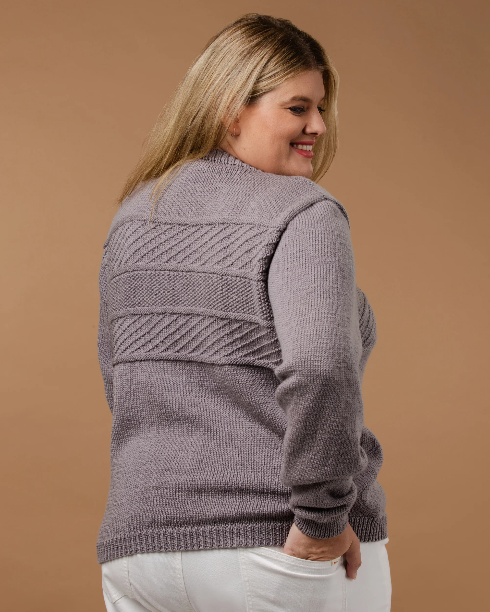 The Theo Textured Jumper - Knitting Pattern | PT 8726 - Image 3
