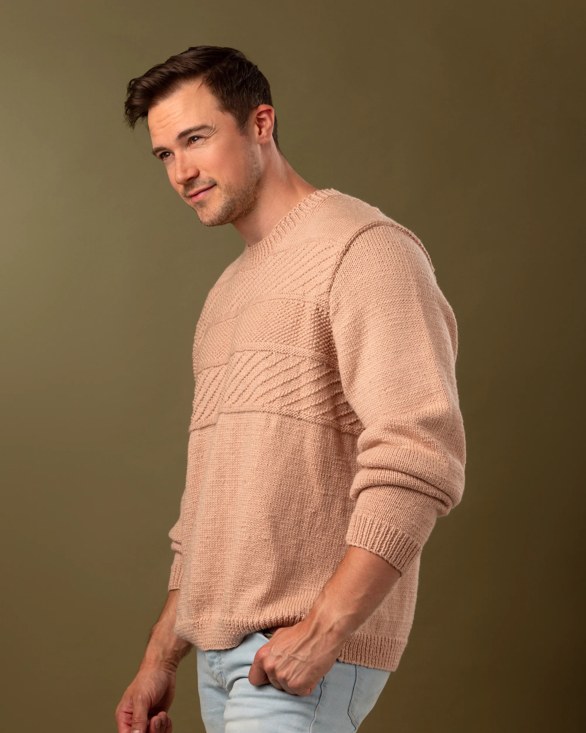 The Theo Textured Jumper - Knitting Pattern | PT 8726 - Image 6