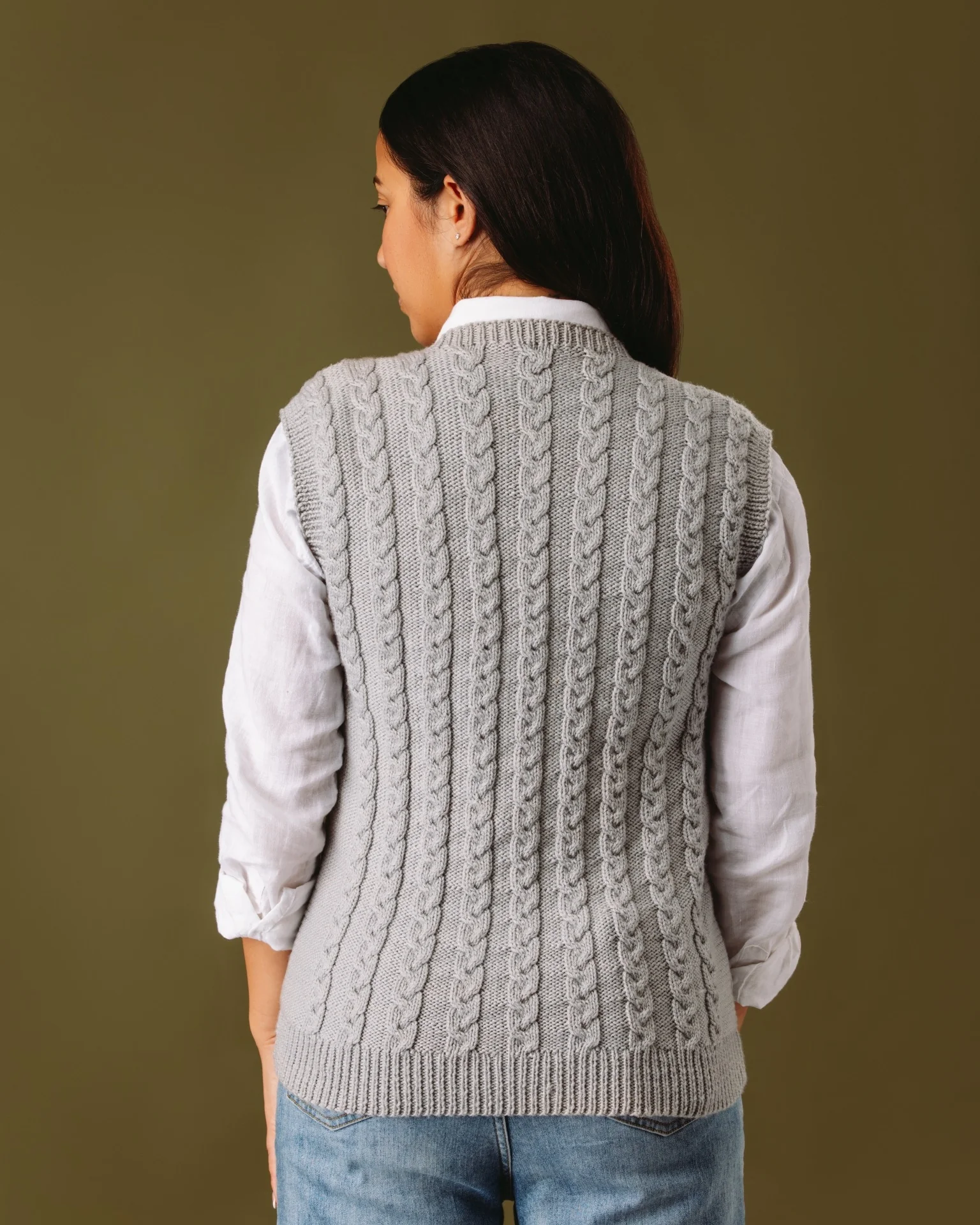 The Willow Vest - Adult Knitting Pattern | PT 8703 - Image 6