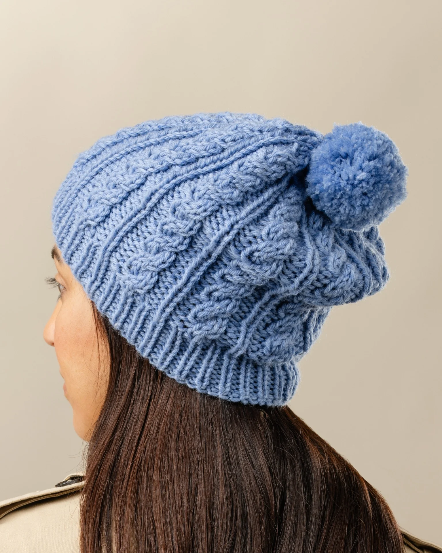 Waterfall Scarf and Beanie - Adults Knitting Pattern | PT 8713 - Image 4